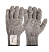 Одинарные шерстяные перчатки (70% шерсть + 30% акрил) (вкладыш), 10 класс, серые